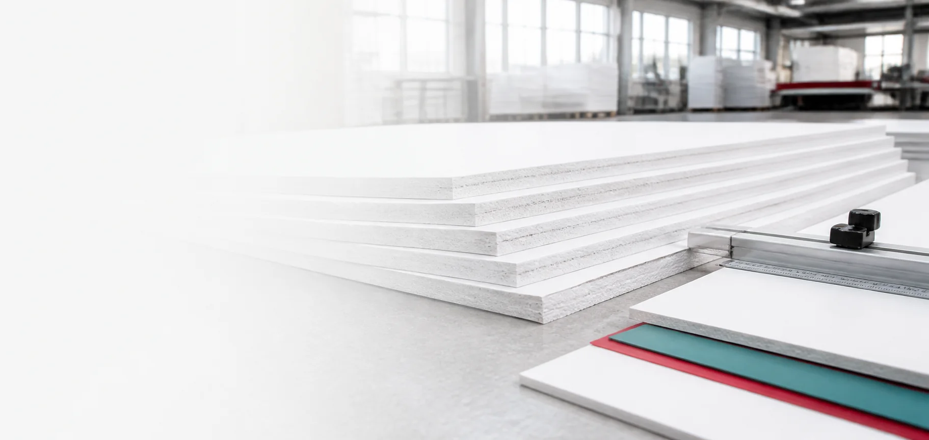 PVC foam board sheets with rigid material edges