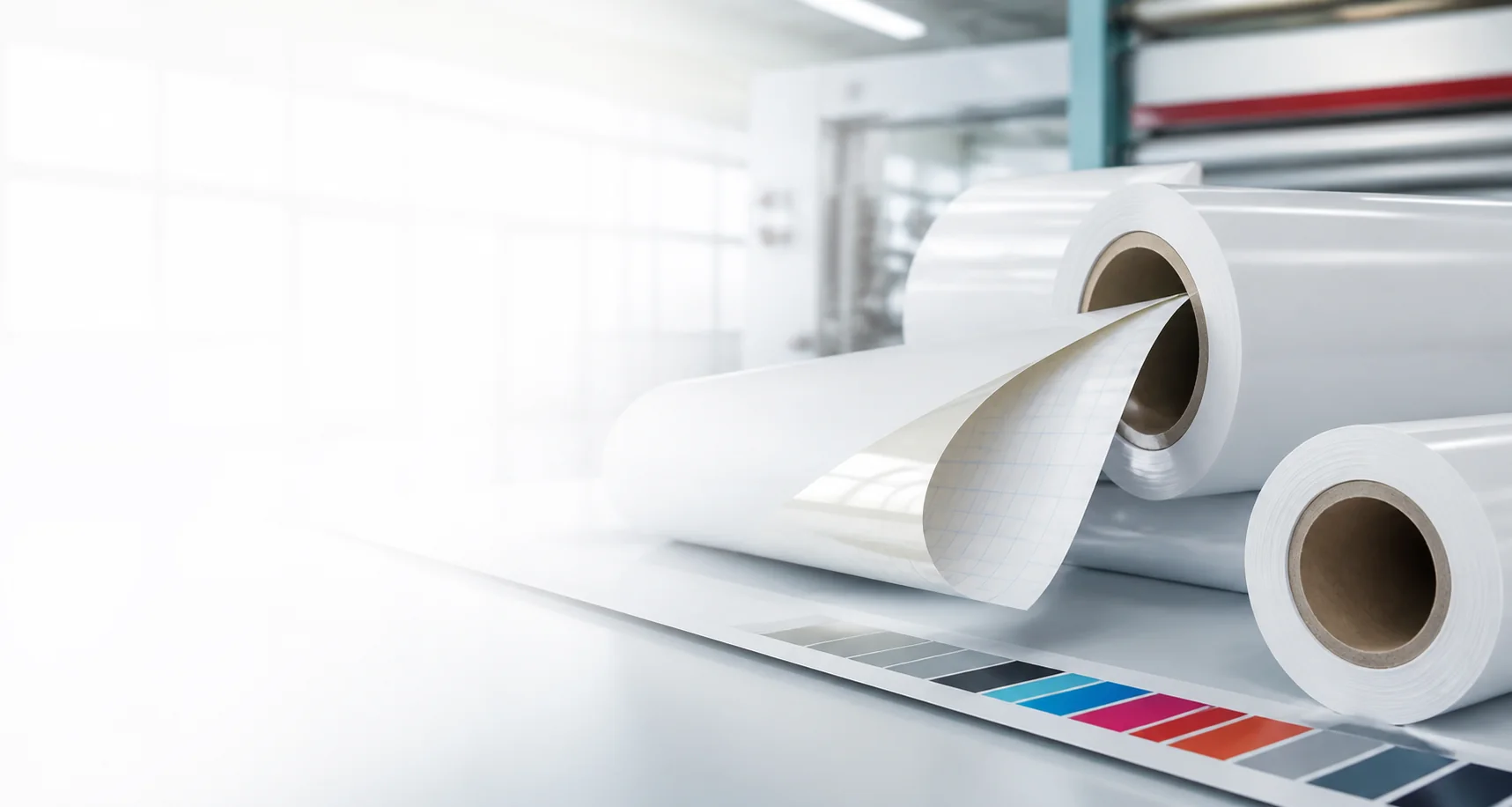 Self adhesive vinyl rolls and peel-back printable film